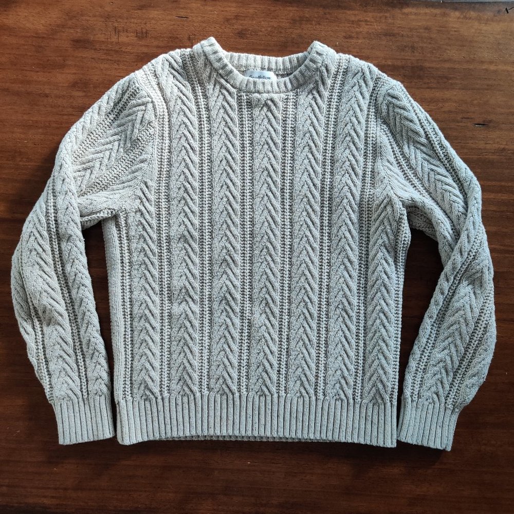 Goodfellow x Cable knit pullover sweater - cream / off white - Men's medium
